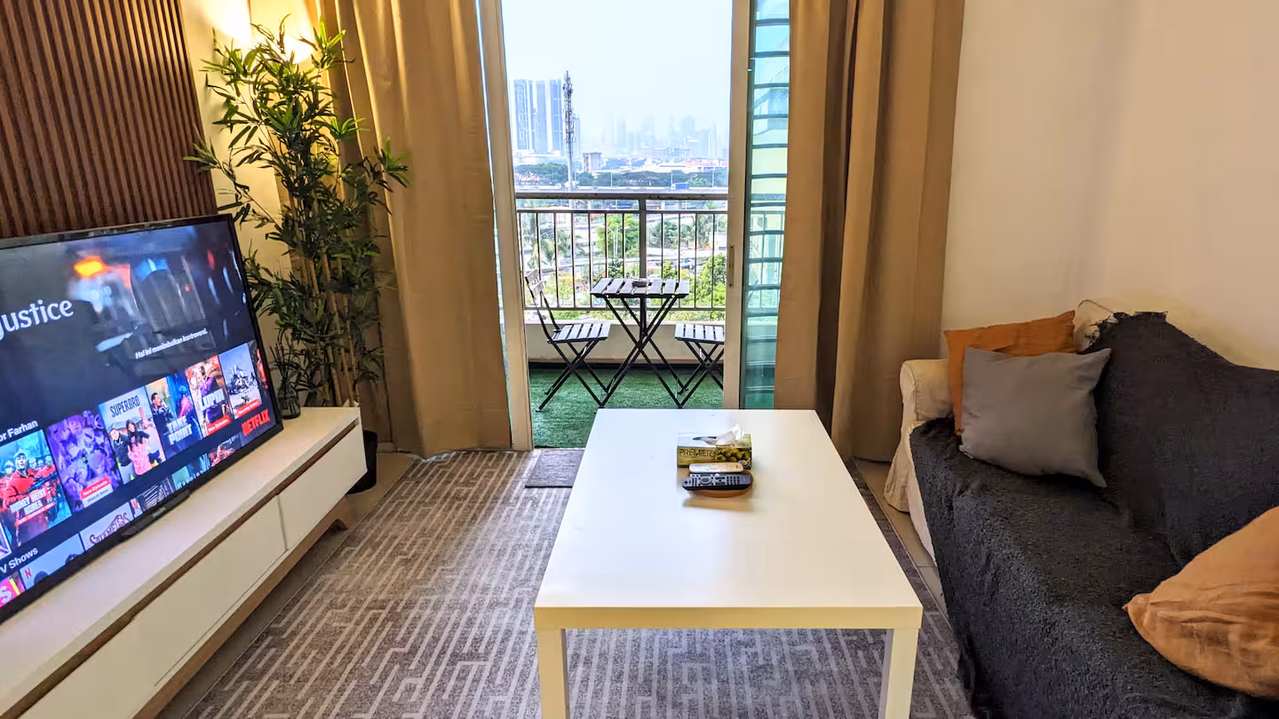 Living room with TV
